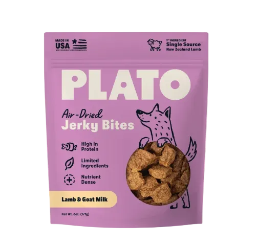 Plato Air-Dried Jerky Bites Dog Treats
