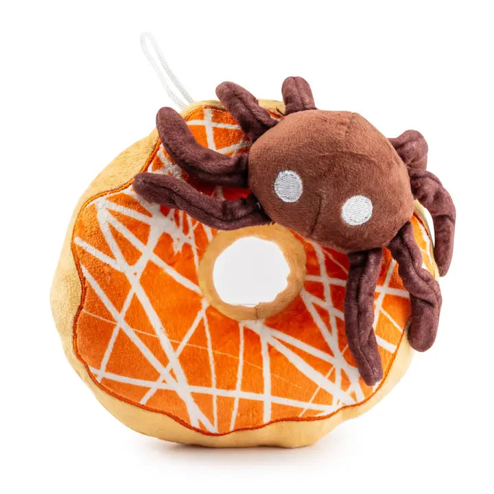 Haute Diggity Dog Halloween Spider Donut Dog Toy