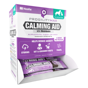 Nootie Progility Max Calming Aid with Melatonin Supplemental Chew for Dogs 4ct