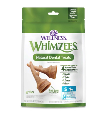 Whimzees Dental Chew Occupy Antler 12.78oz Dog Treats