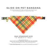 Made By Cleo - "Apple Crisp" - Plaid Bandana for Cats + Small Dogs