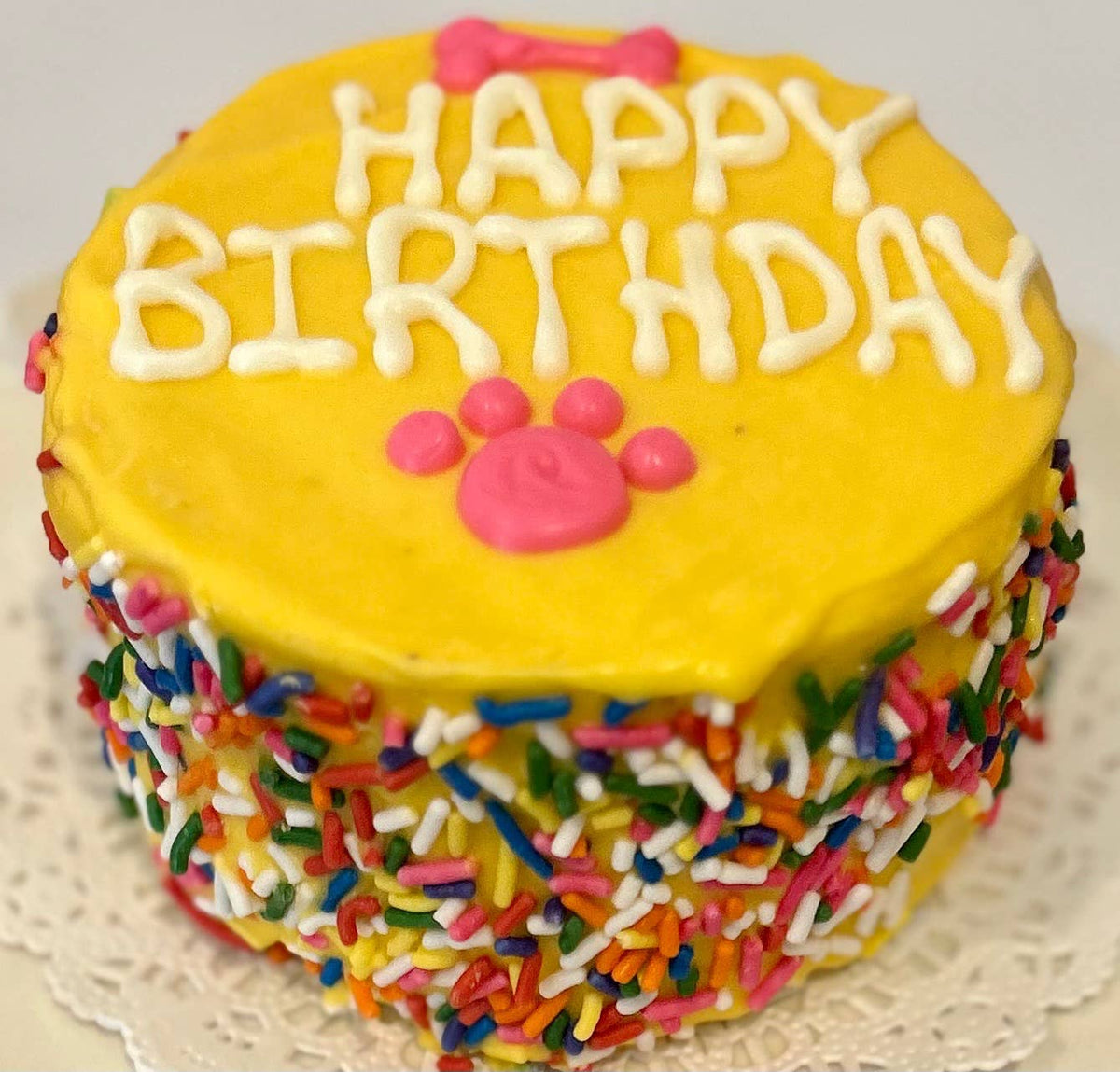 DELCO DOG CO. Colorful Happy Birthday Sprinkle Doggie Cakes Bakery Dog Treat