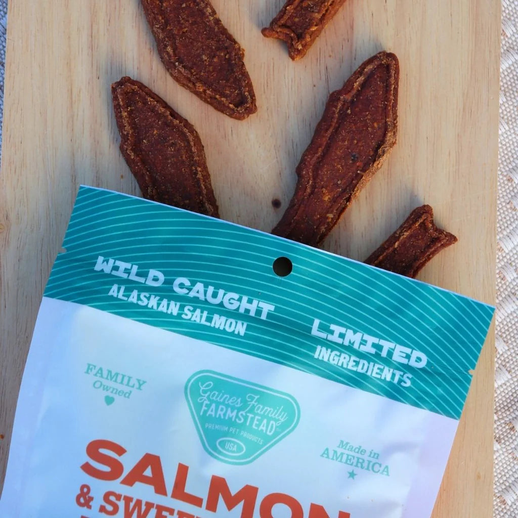 Gaines Family Farmstead Fillets Salmon & Sweet Potato 8oz Dog Treat