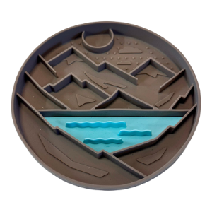 Messy Mutts Dog Interactive Pattern Lick Bowl for Dogs