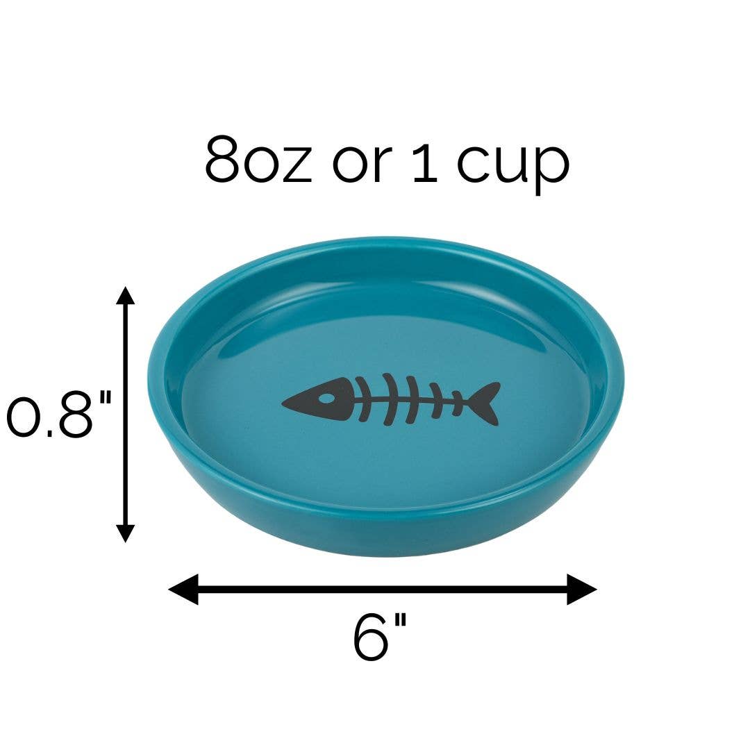 Park Life Designs Oscar Classic Round Cat Dish
