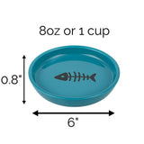 Park Life Designs Oscar Classic Round Cat Dish
