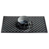 Haute Diggity Dog Black Checker Chewy Vuiton Bowl