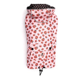 The Worthy Dog London Raincoat Pink Ladybugs