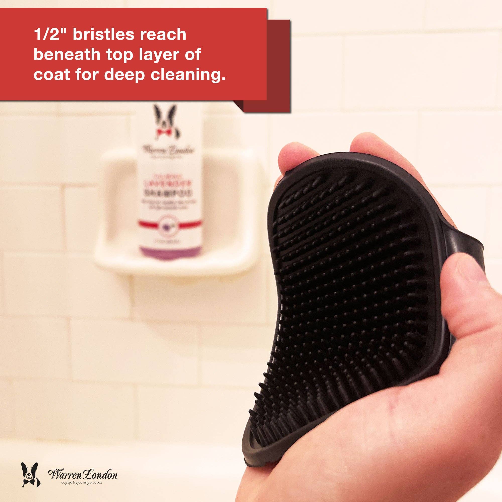 Warren London Dog Products Grooming Bath Brush
