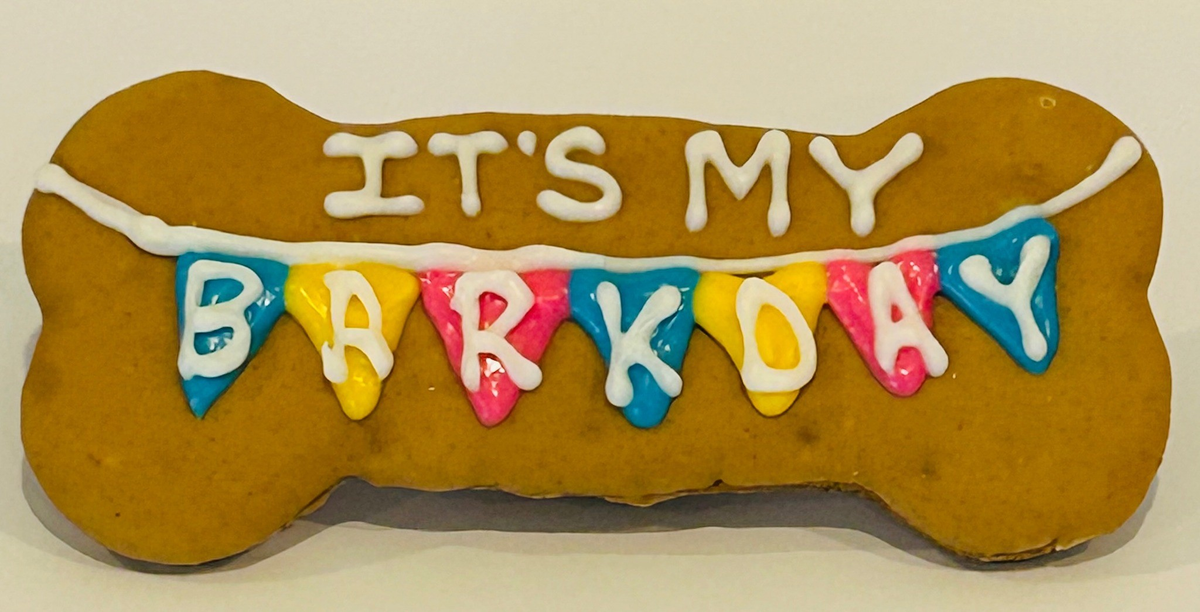 DELCO DOG CO. It's My BARKDAY 6" Bone Bakery Dog Treat