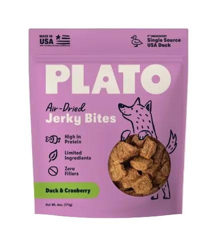Plato Air-Dried Jerky Bites Dog Treats