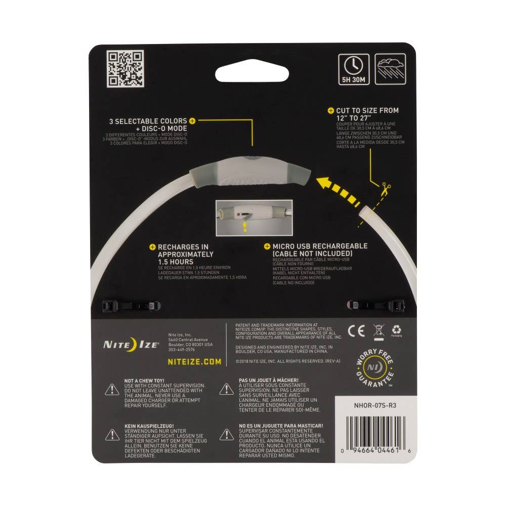 Nite Ize NiteHowl Rechargeable LED Safety Necklace-Disco