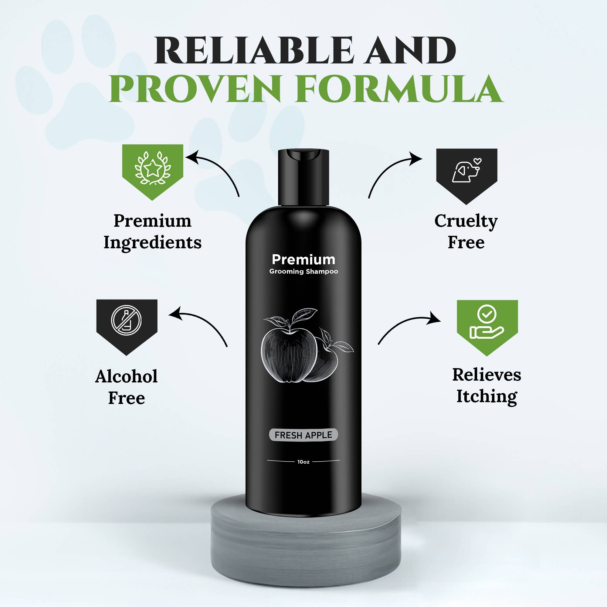 605 Fragrance Products Natural Dog Shampoo and Deodorizer Fresh Apple Shampoo