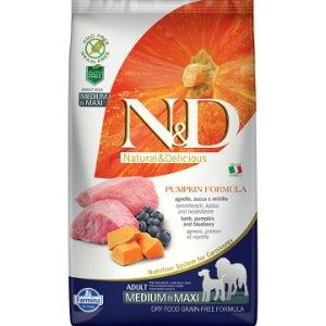 Farmina N&D Pumpkin, Lamb & Blueberry Dry Dog Food