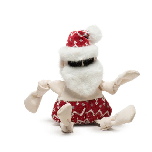 HuggleHounds Holiday Beach Santa Dog Toy