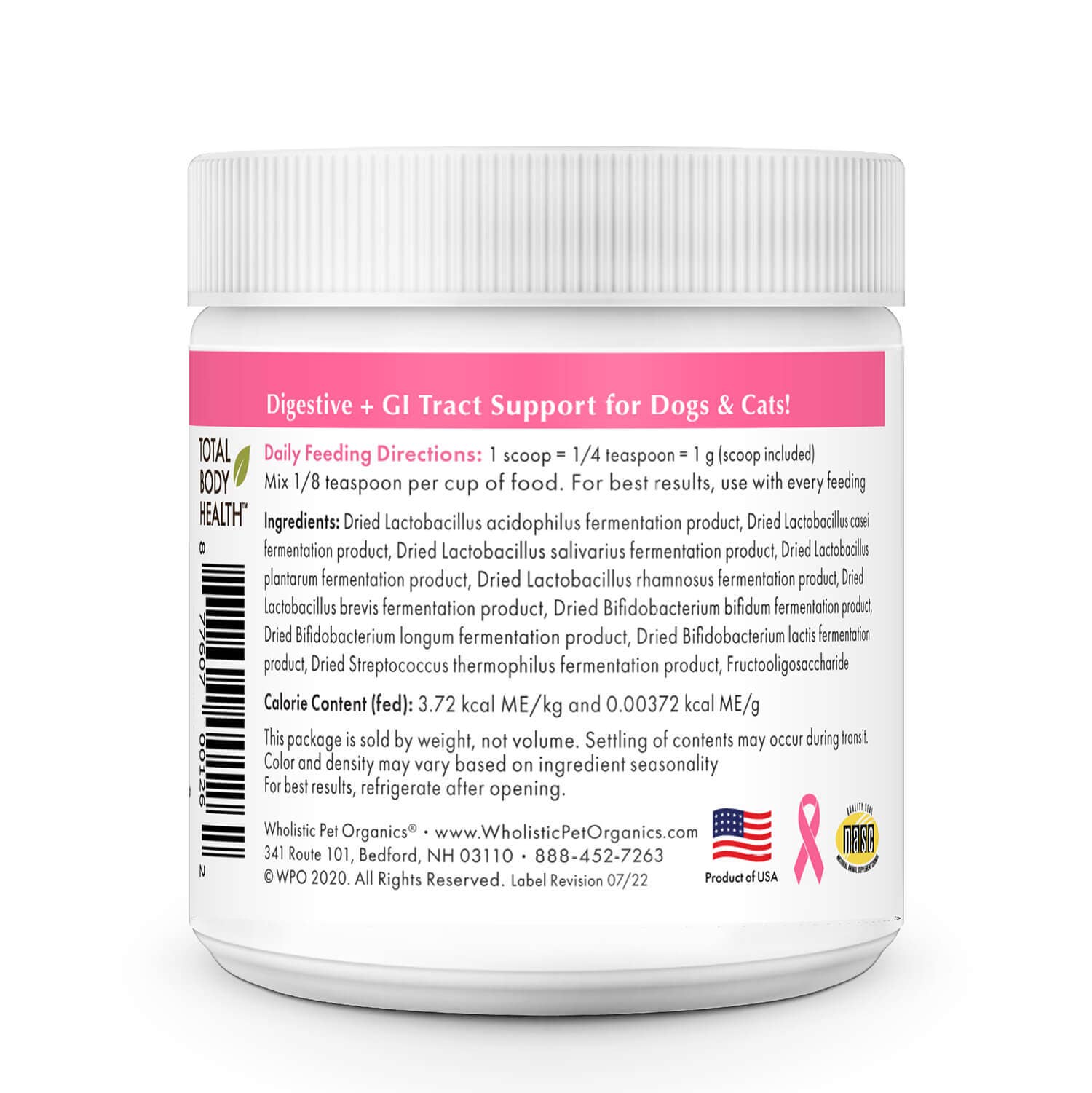 Wholistic Pet Organics WholeBiotics for Dogs & Cats
