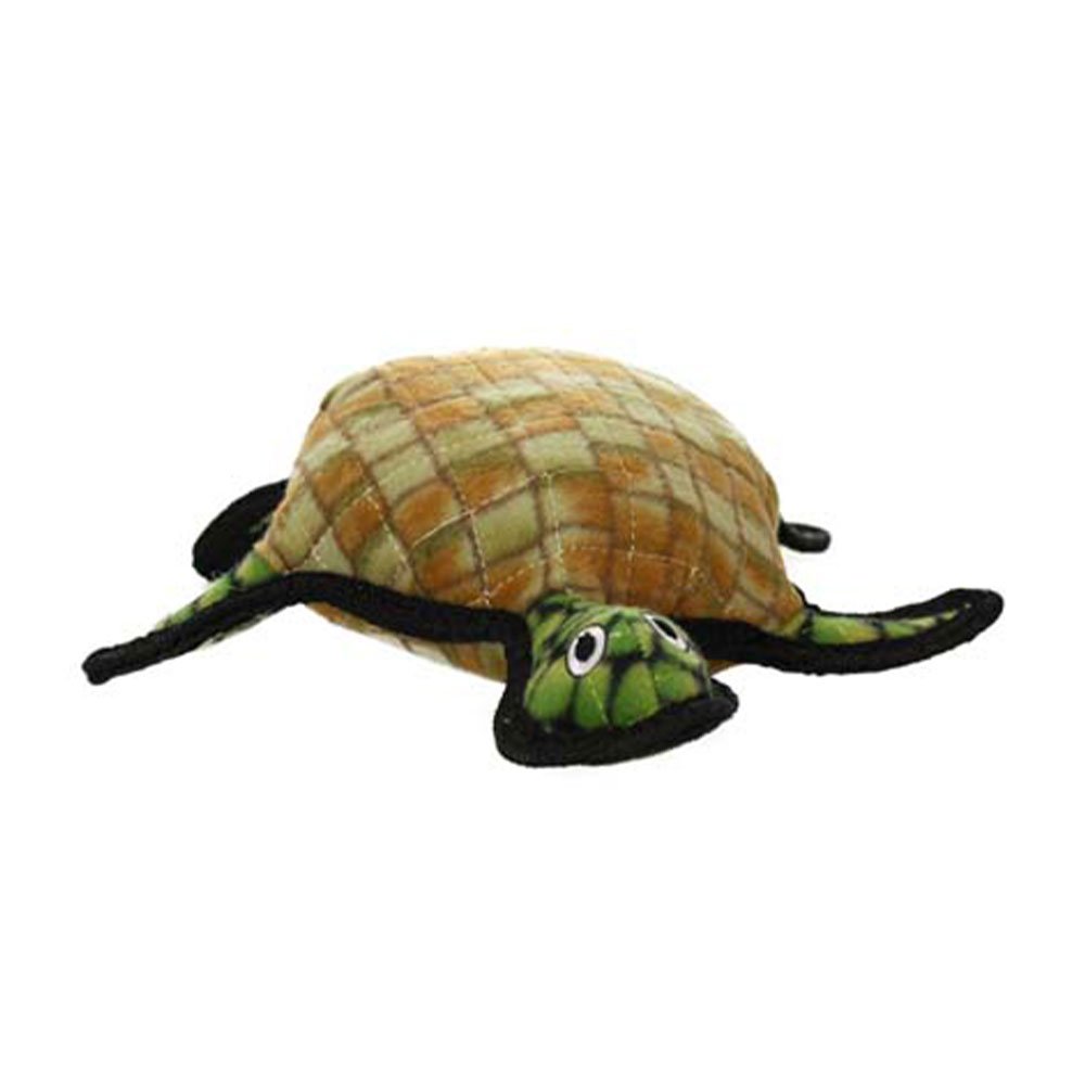 VIP Tuffy's Sea Creatures Burtle Turtle Squeaky Plush Dog Toy