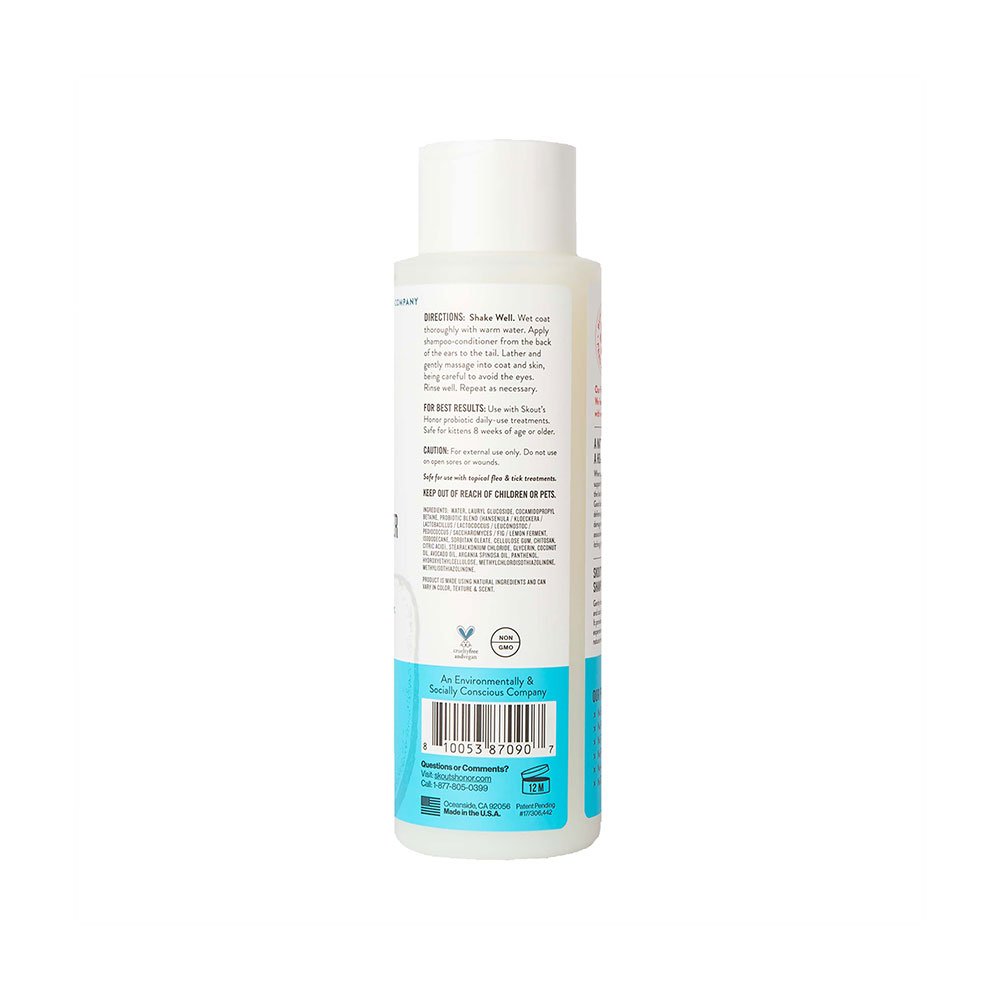 Skout's Honor Cat Probiotic Shampoo + Conditioner Fragrance Free 16oz
