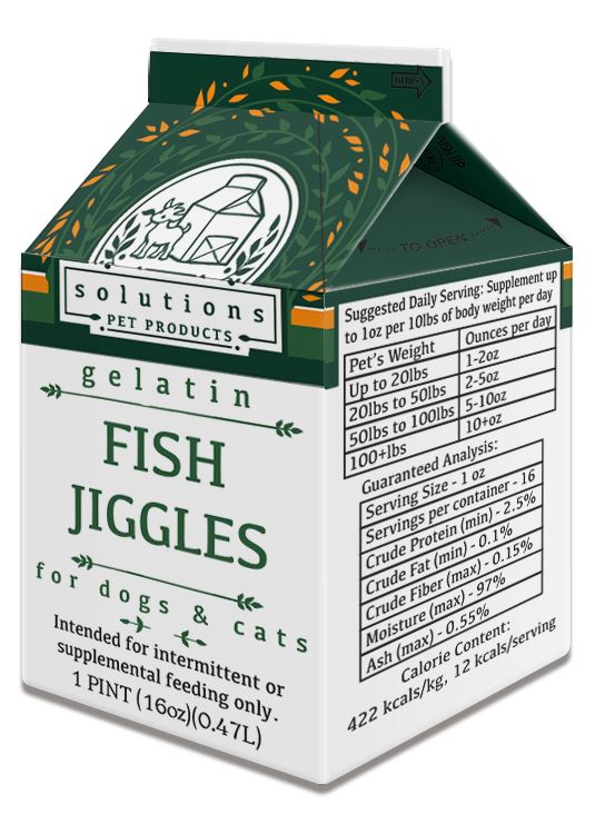 Solutions Pet Products Raw Gelatin Jiggles for dogs & cats