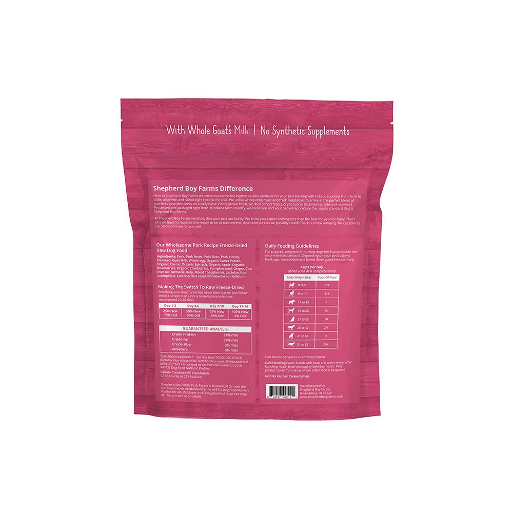 Shepherd Boy Farms Freeze-Dried Raw Dog Food