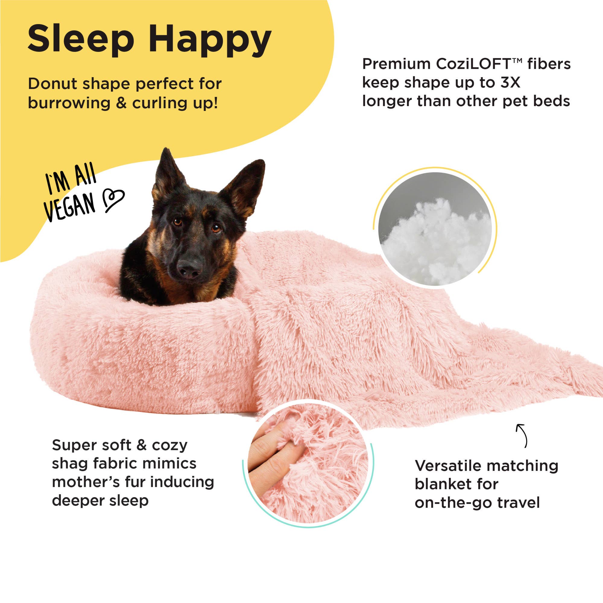 Best Friends by Sheri Donut Shag Bundle Bed and Blanket
