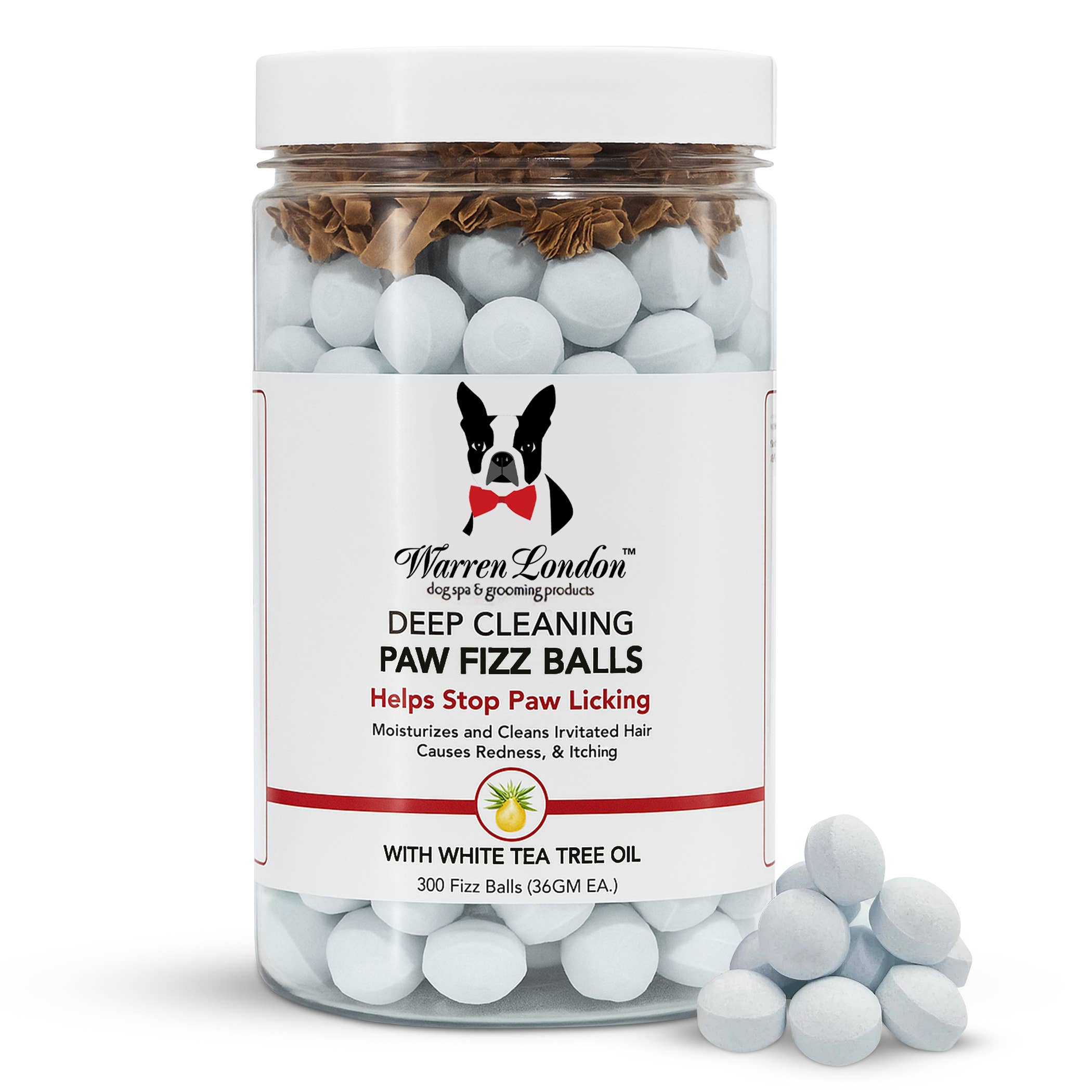 Warren London Dog Products Deep Cleaning Paw Fizz Soak