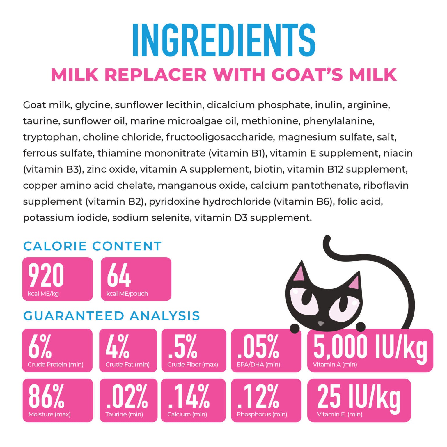 Tiki Pet Baby Milk Replacer with Goat's Milk for kittens