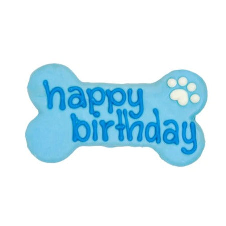 Bosco & Roxy's Happy Birthday Bone Blue Bakery Dog Treat