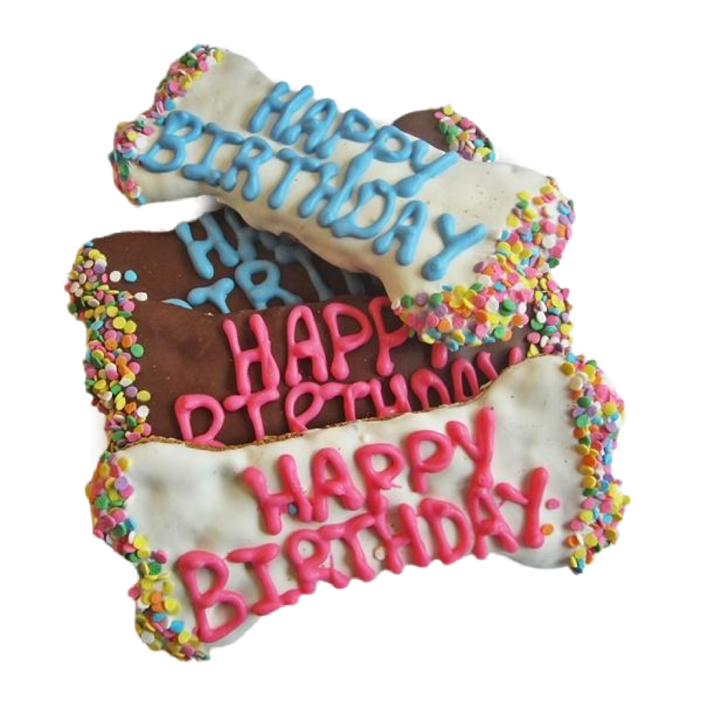 DELCO DOG CO. Yogurt And Carob Confetti 6" Dog Bones