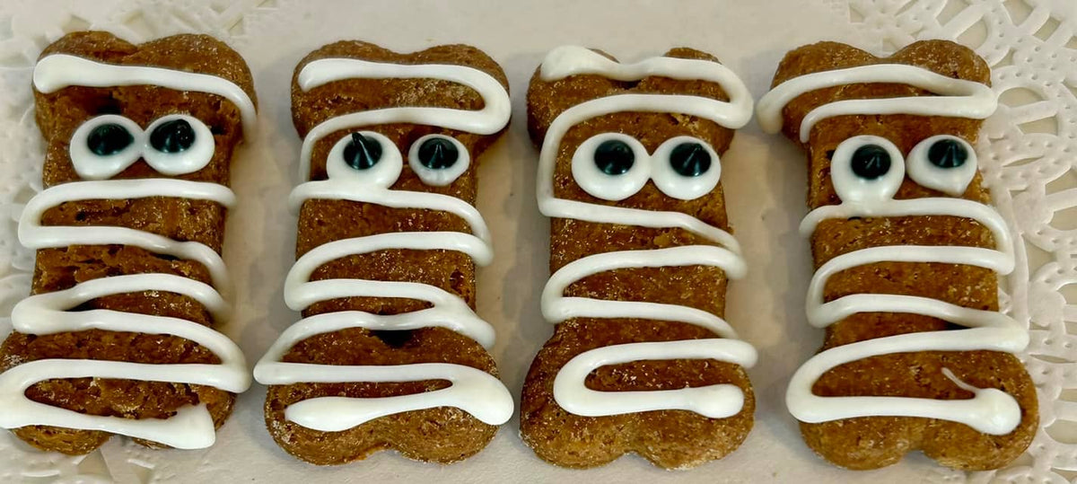 DELCO DOG CO. Mini Mummy Bones Bakery Dog Treats