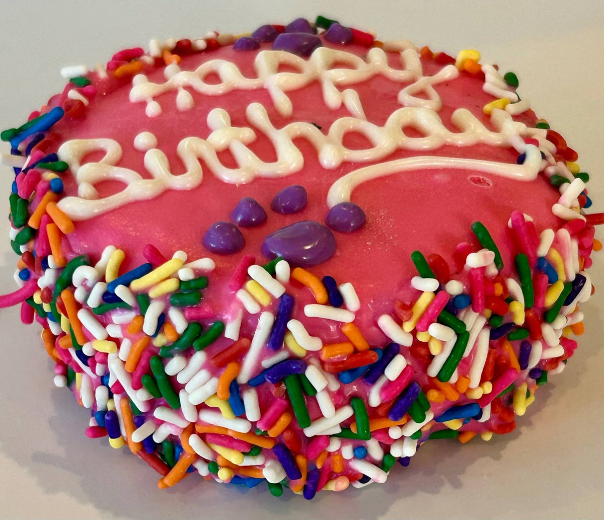 DELCO DOG CO. Colorful Happy Birthday Sprinkle Doggie Cakes Bakery Dog Treat