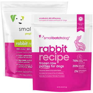 Smallbatch Dog Rabbitbatch Raw Frozen Food
