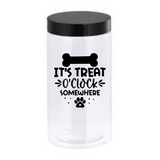 Sparky & Co Tall Plastic Cylinder Treat Canister 30oz