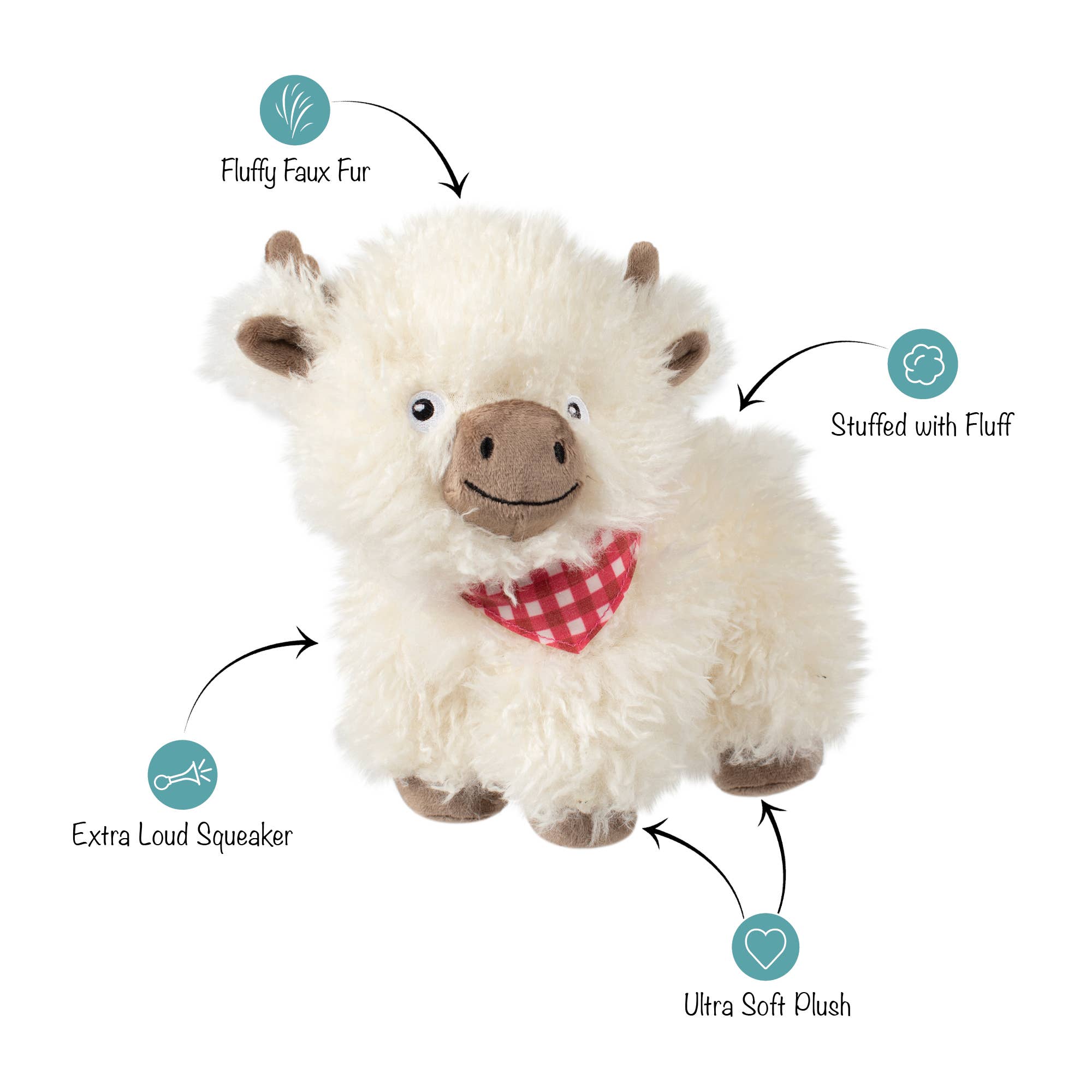Petshop by Fringe Studio Hair Today, Cuddle Tomorrow Plush Dog Toy