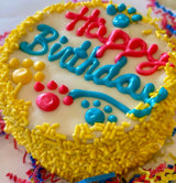 DELCO DOG CO. Happy Birthday Sprinkle Doggie Cakes Bakery Dog Treat