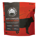 Oma's Pride Raw Frozen Woof Complete Canine Beef Recipe 3lb