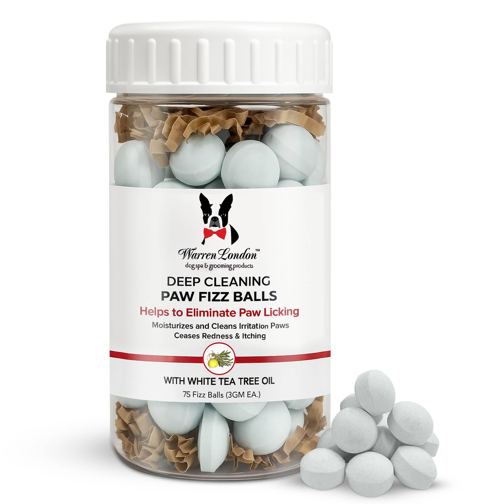 Warren London Dog Products Deep Cleaning Paw Fizz Soak