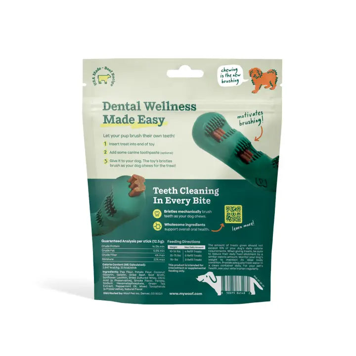 Woof Bite n' Brush Dental Refills Dog Treats