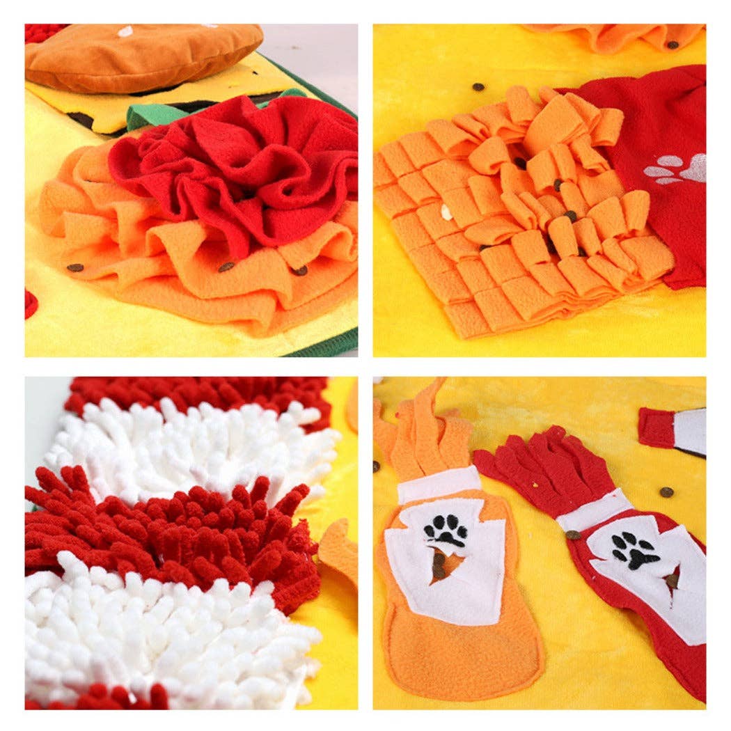 Cheerhunting Snuffy Fast Food Snuffle Mat for Dogs Interactive Puzzle Toy