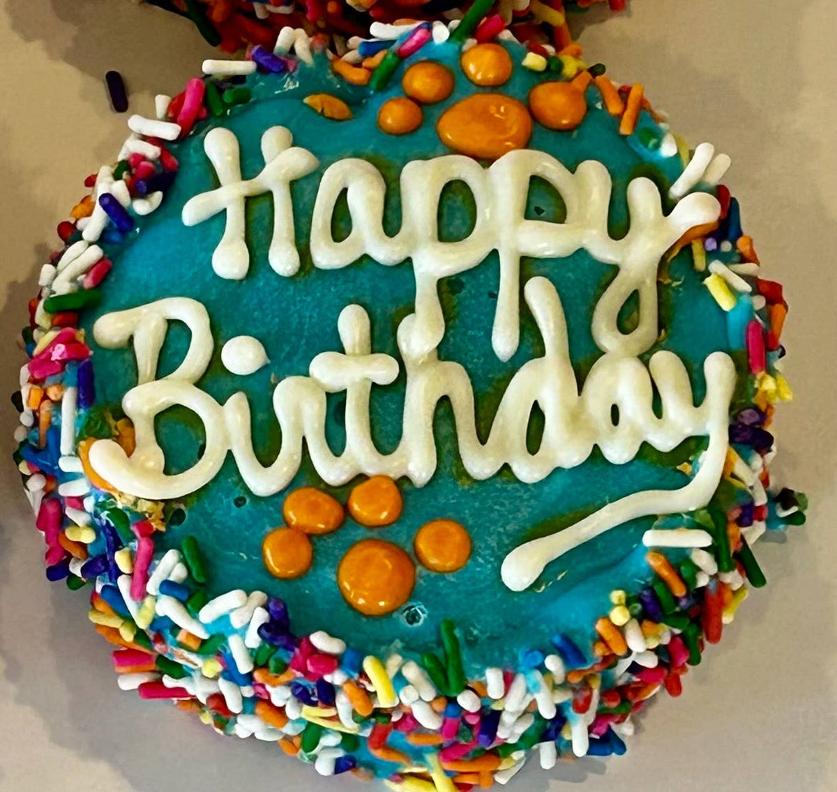 DELCO DOG CO. Colorful Happy Birthday Sprinkle Doggie Cakes Bakery Dog Treat