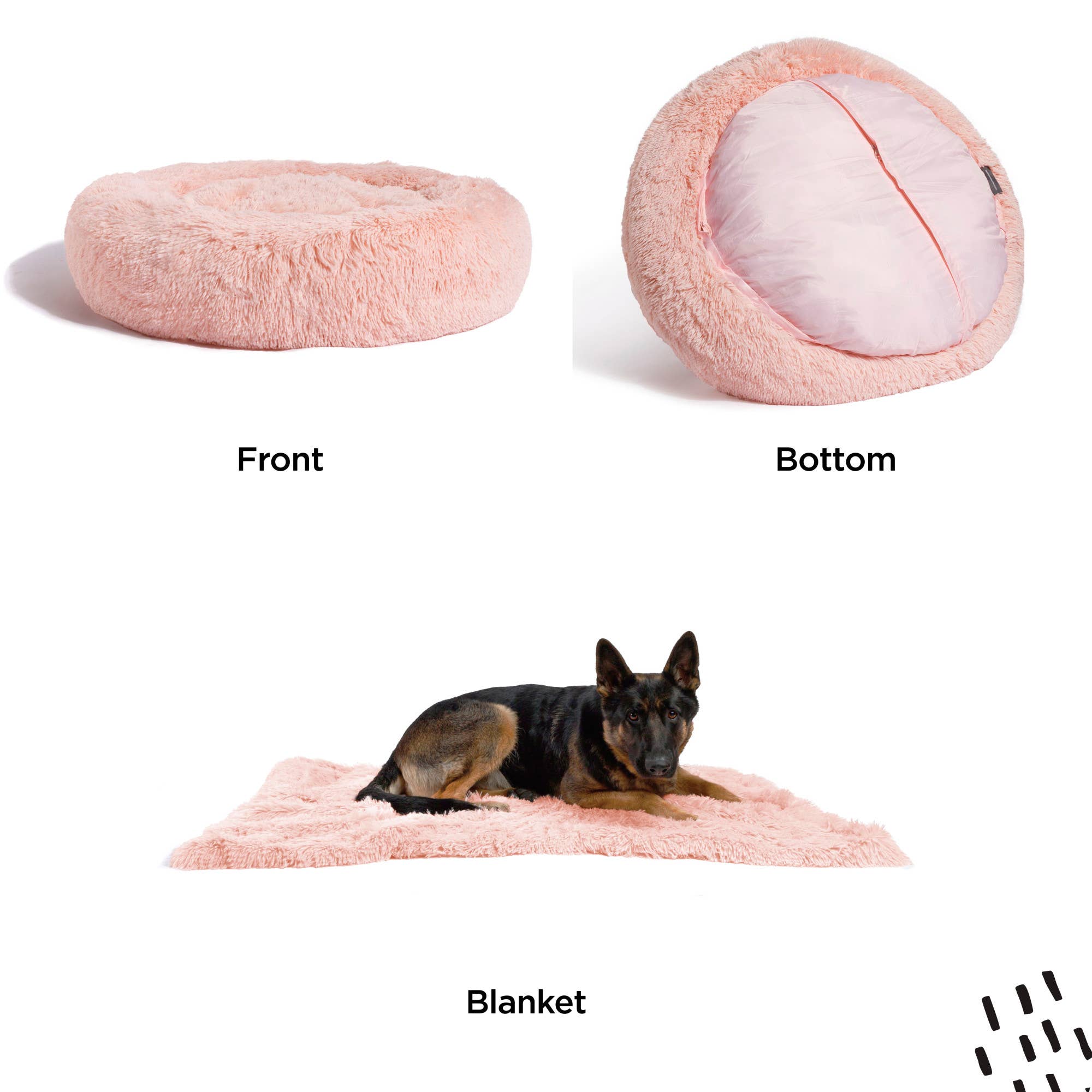 Best Friends by Sheri Donut Shag Bundle Bed and Blanket