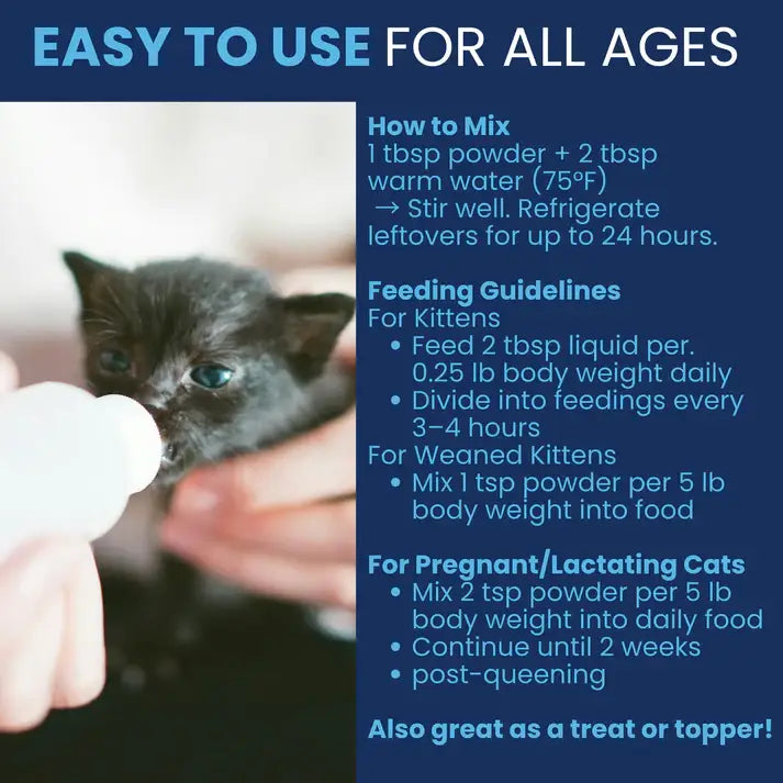 Under the Weather Milk Replacer w Colostrum & Cow - Kitten
