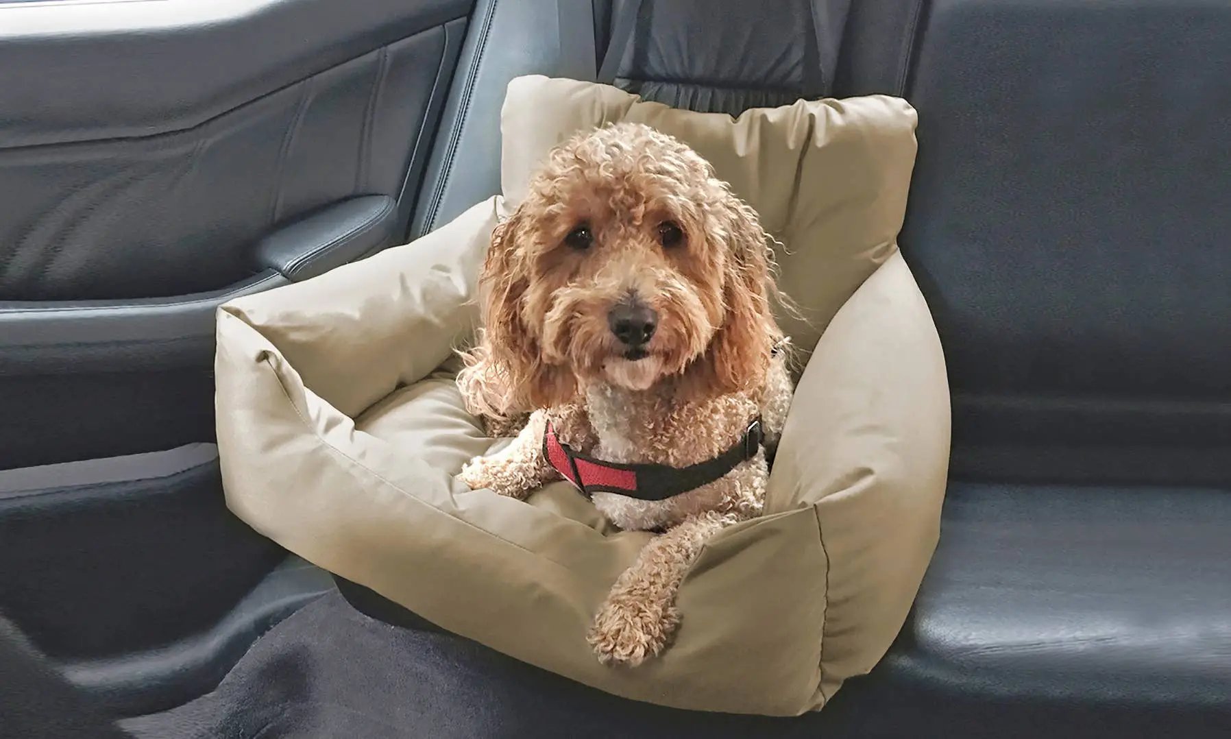 Precious Tails Precious Tails Seat Belt Compatible Travel Pet Bed