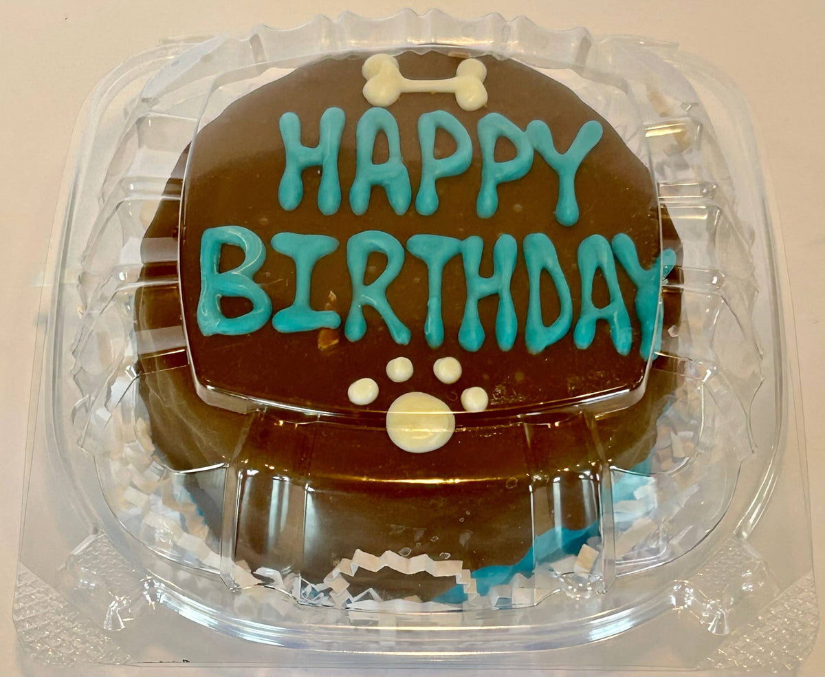 DELCO DOG CO. Happy Birthday Blue or Pink Doggie Cakes Bakery Dog Treat