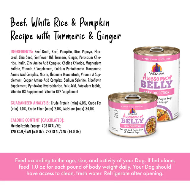 Weruva Awesome Functions Belly Canned Dog Food