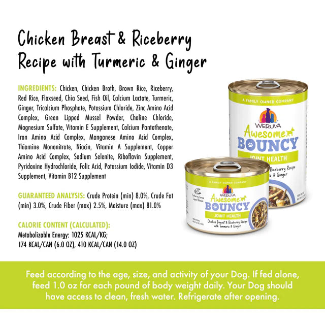Weruva Awesome Functions Bouncy Canned Dog Food