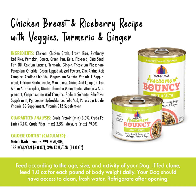 Weruva Awesome Functions Bouncy Canned Dog Food