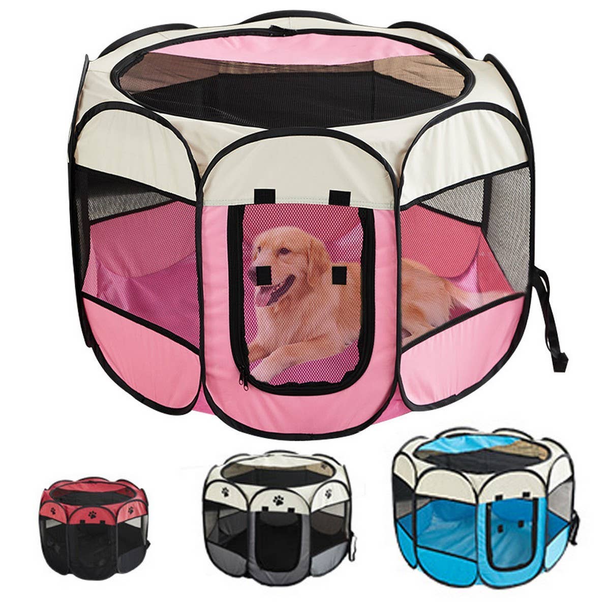 PAWPAW Foldable Waterproof Pet Playpen