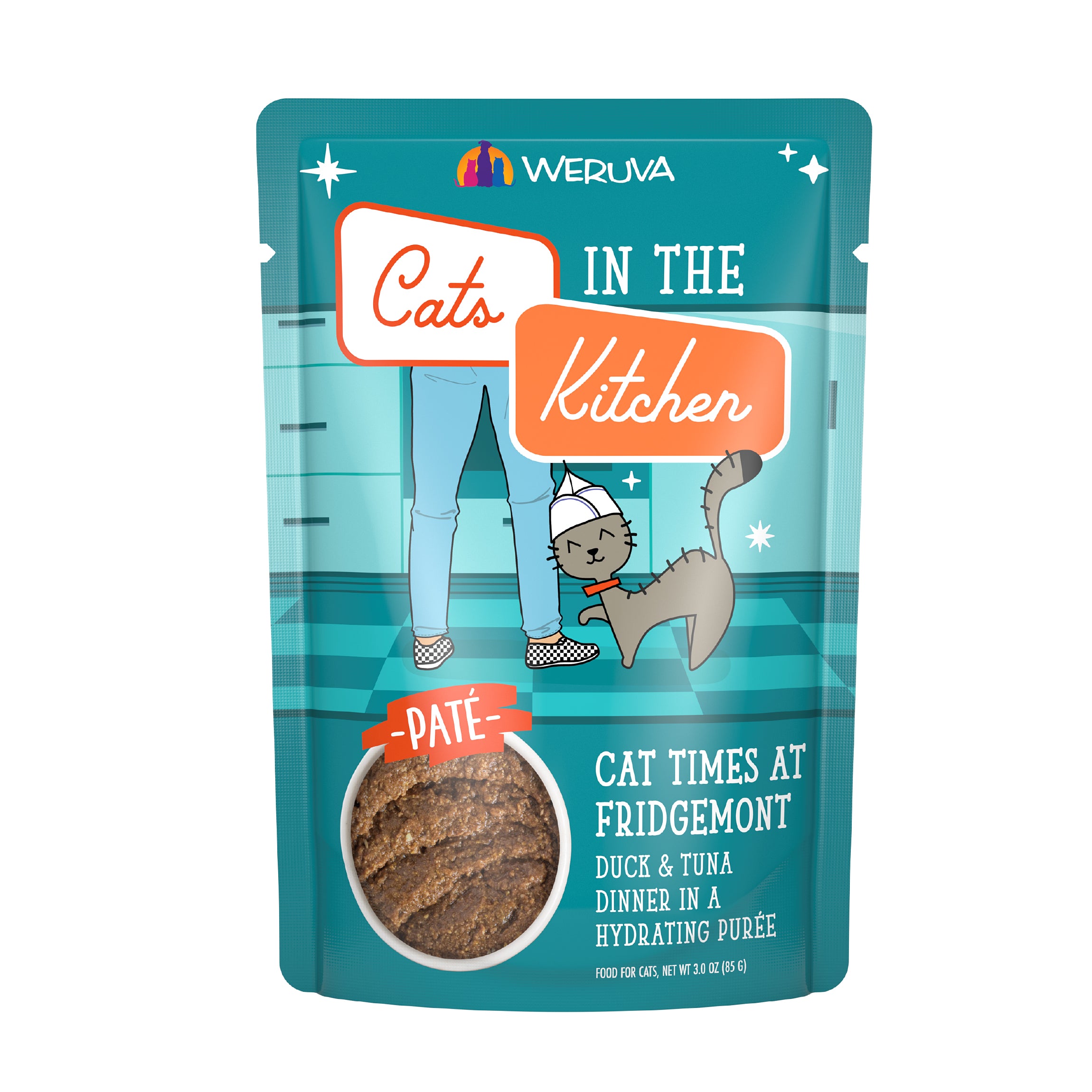 Weruva Cats in the Kitchen Slide N' Serve Pate Wet Cat Food Pouch