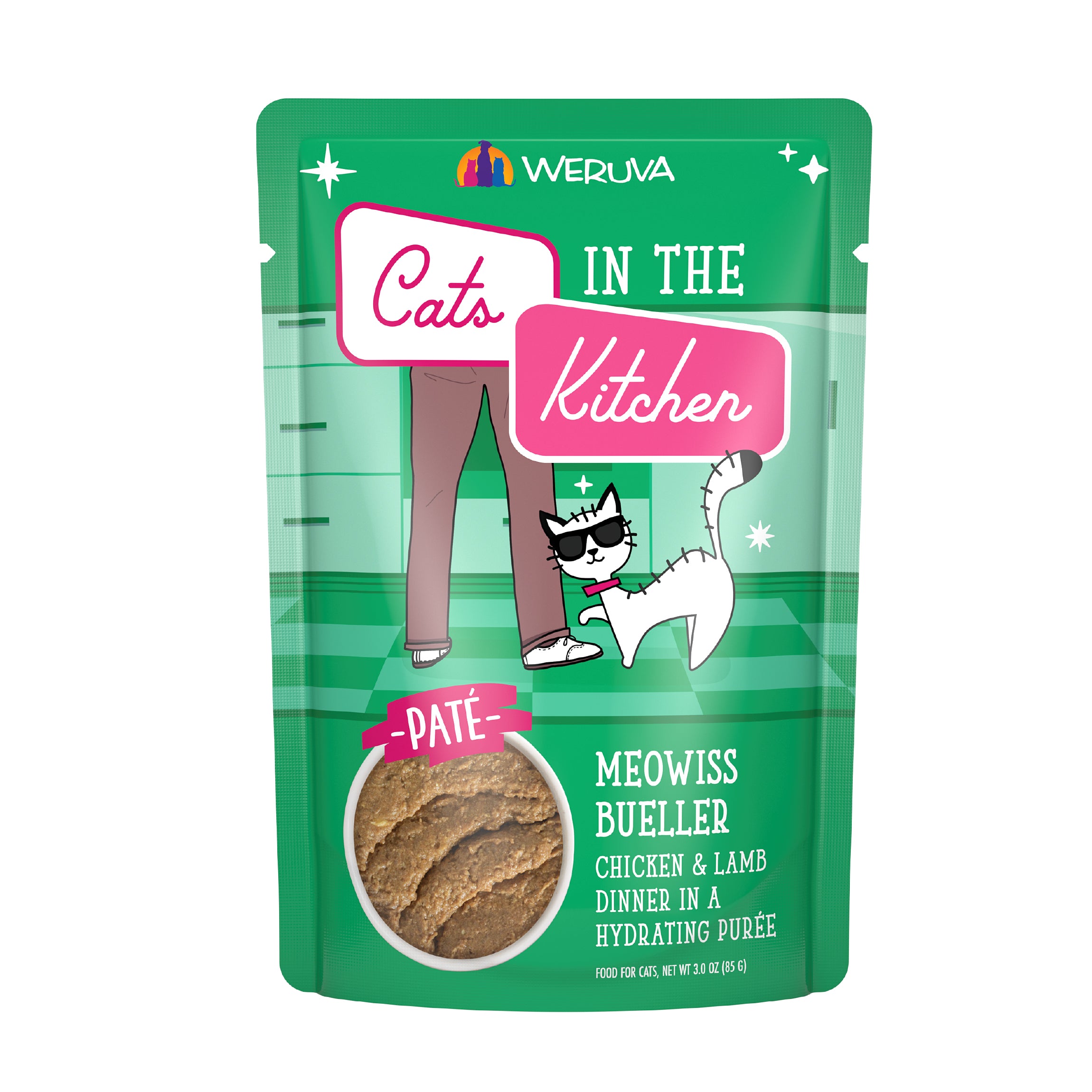 Weruva Cats in the Kitchen Slide N' Serve Pate Wet Cat Food Pouch